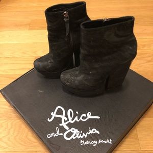 ALICE + OLIVIA Black Booties
